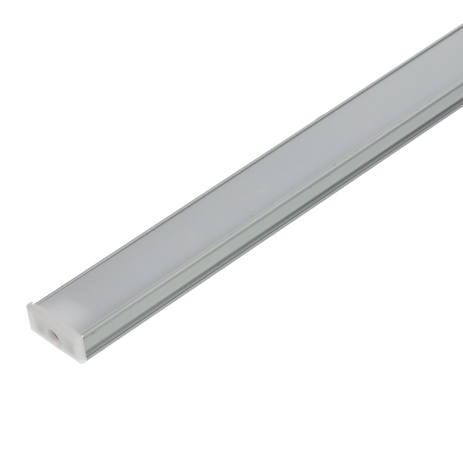 Perfil rectangular aluminio tira led 2 m — Material: Aluminio